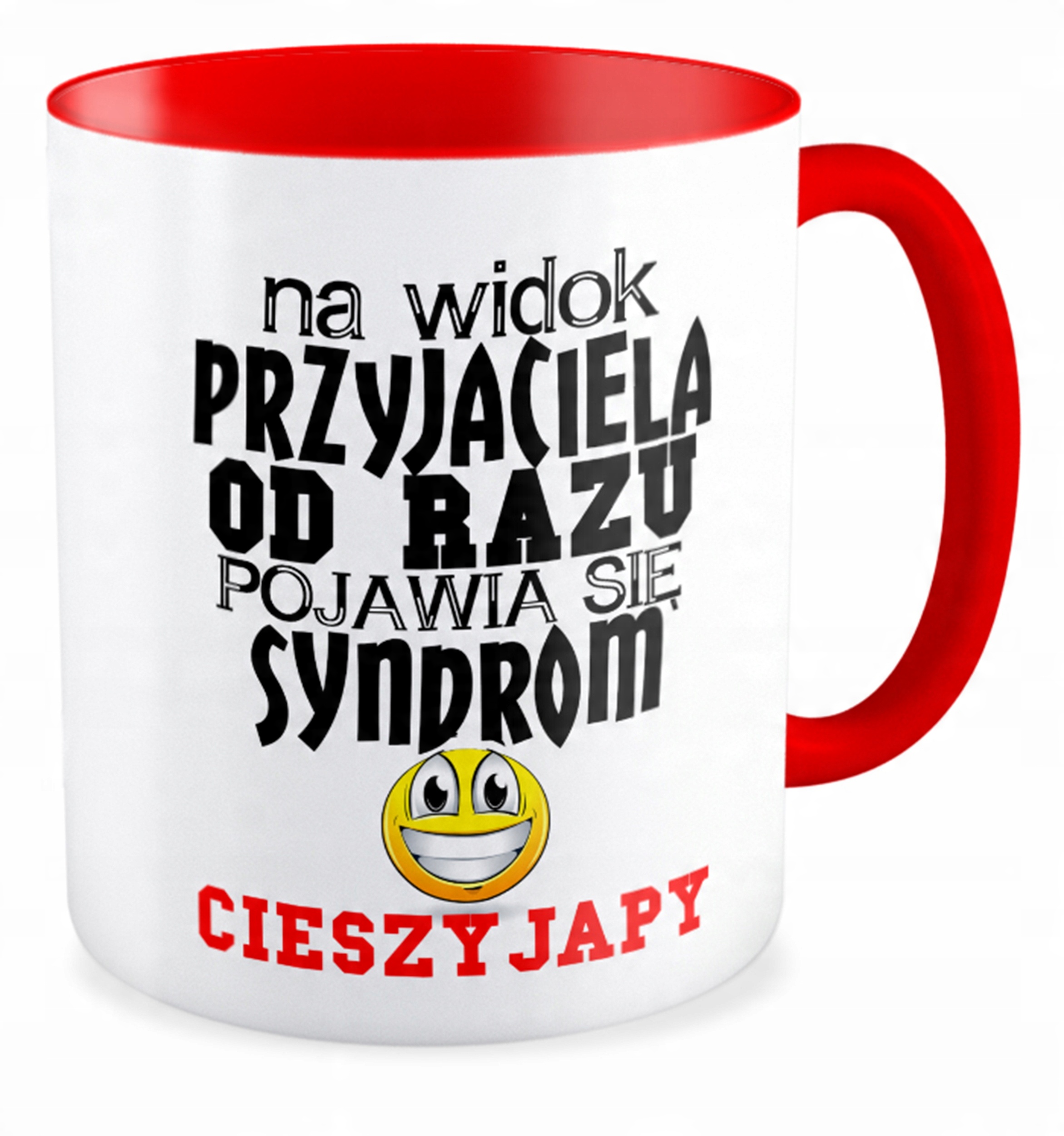 

Kubek czerwony Przyjaźń Przyjaciel Przyjaciółka