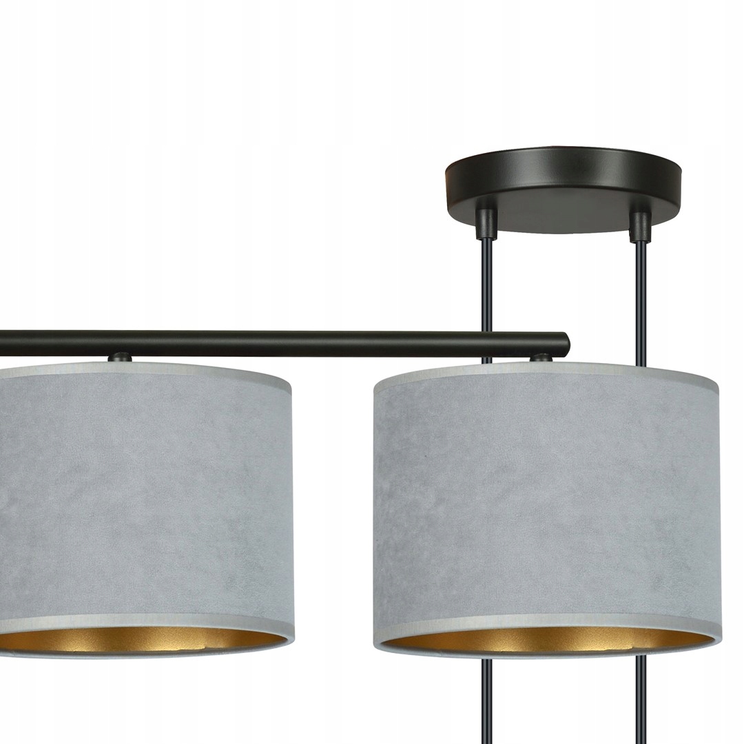 Emibig Hilde 4 Bl Gray Závěsná lampa převis Ocel lakované stínidlo Černá 15