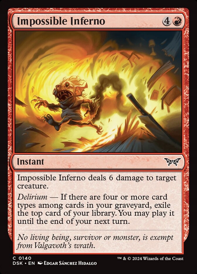 [mtg] Impossible Inferno (dsk)