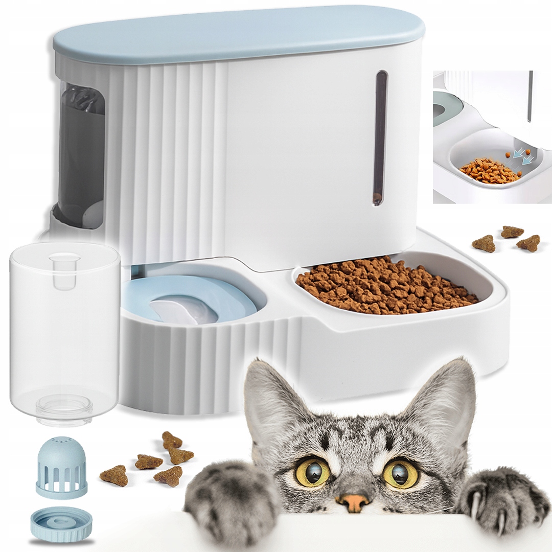 Levně Dávkovač Automatický Na Krmivo A Vodu Pro Psy A Kočky 3,85 L