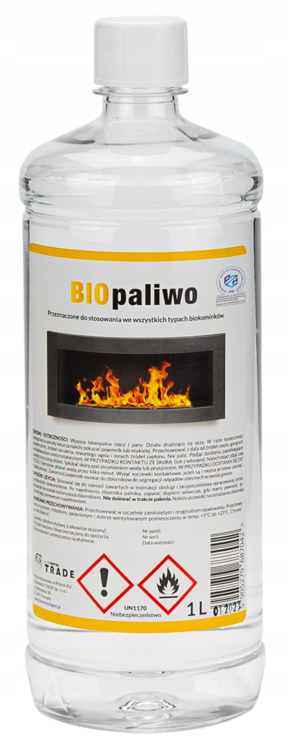 BIOPALIWO BIOETANOL DO BIOKOMINKA 1l