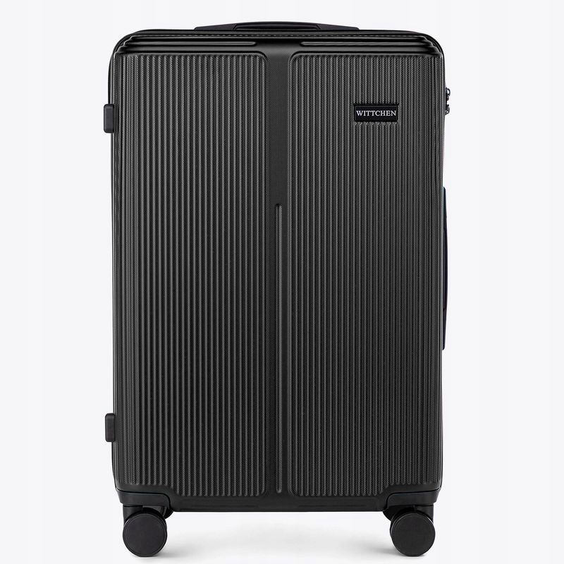 Walizka Średnia Abs Wittchen Stripes Line 56-3A-602-10 Czarna