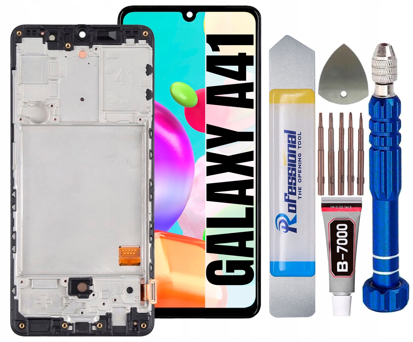 Displej Pro Samsung Galaxy A41 A415 Oled LCD Rámeček