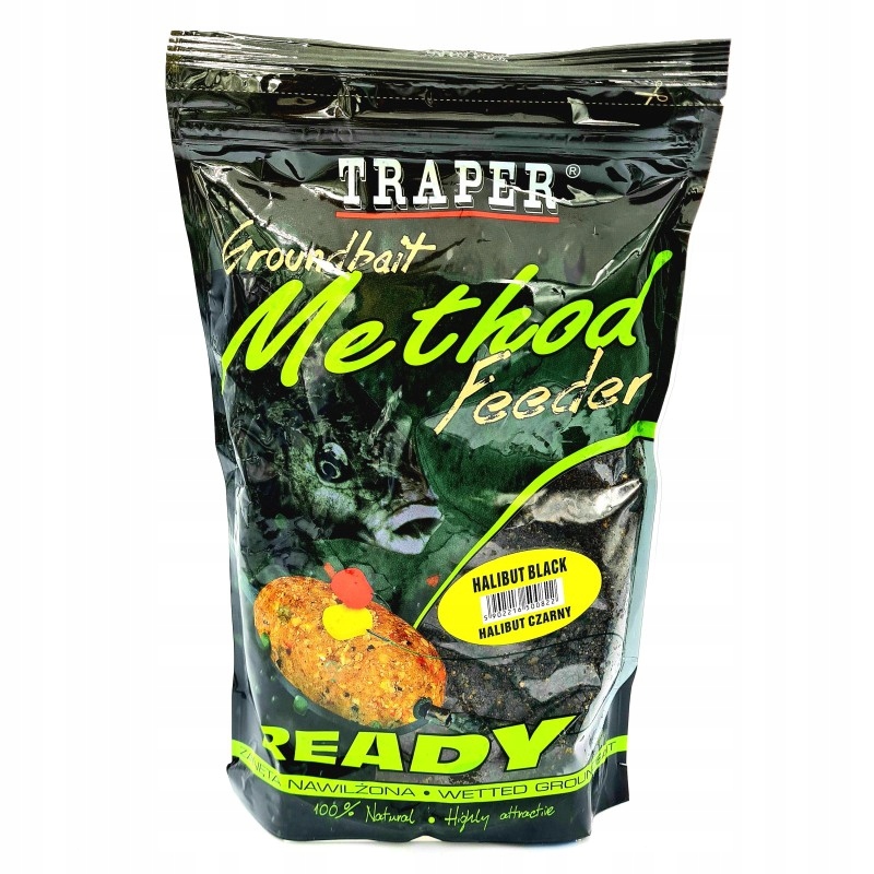Zanęta Traper Method Feeder Ready Halibut Czarny 750g