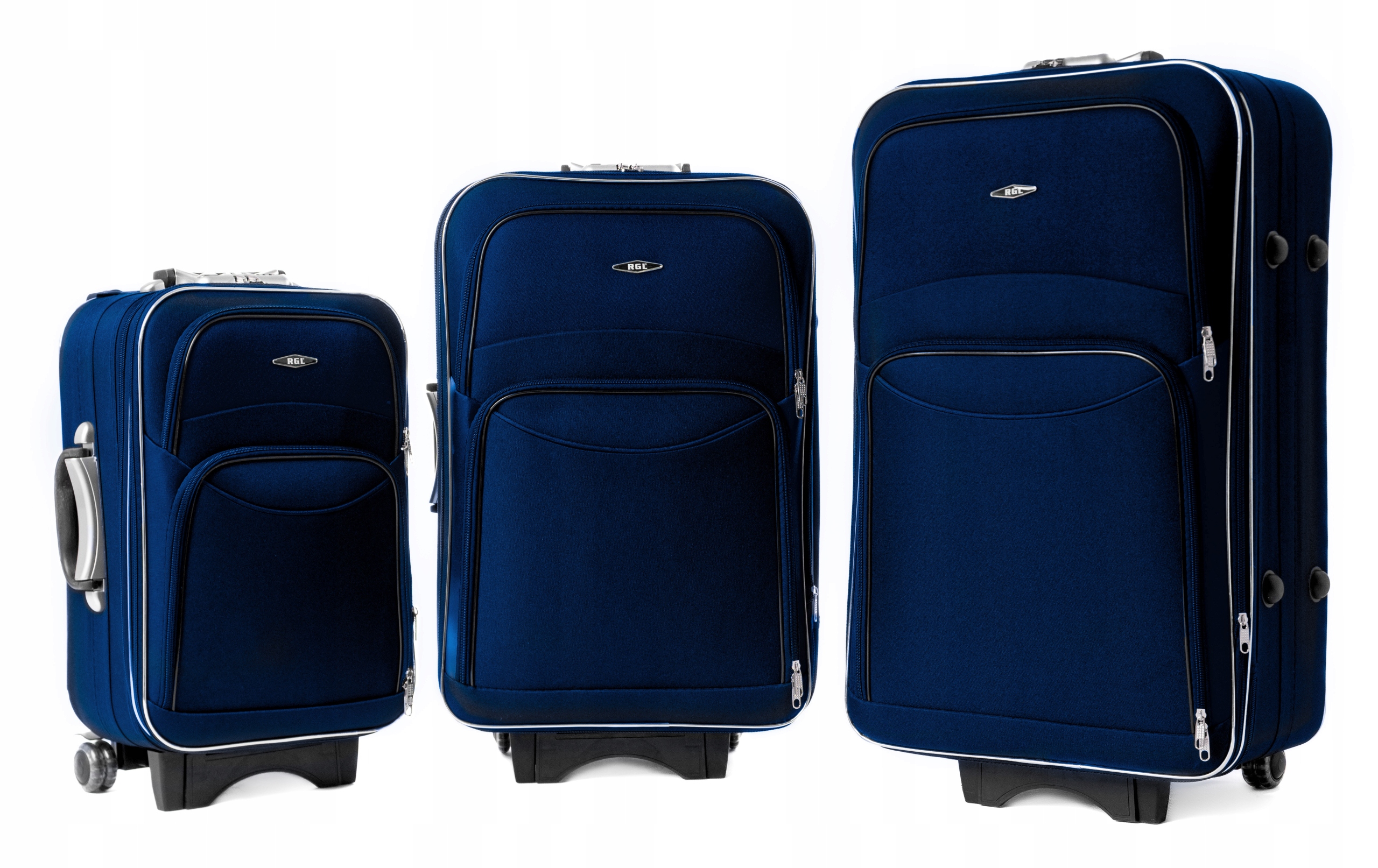 Komplet WALIZEK 3w1 KÓŁKA PODRÓŻNA TORBA BAGAŻ 773 Marka RGL