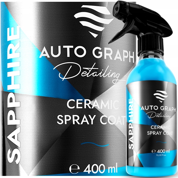 AUTO GRAPH _ SAPPHIRE CERAMIC SPRAY COAT QD Z SIO2 LAKIER POŁYSK AUTA 400ML