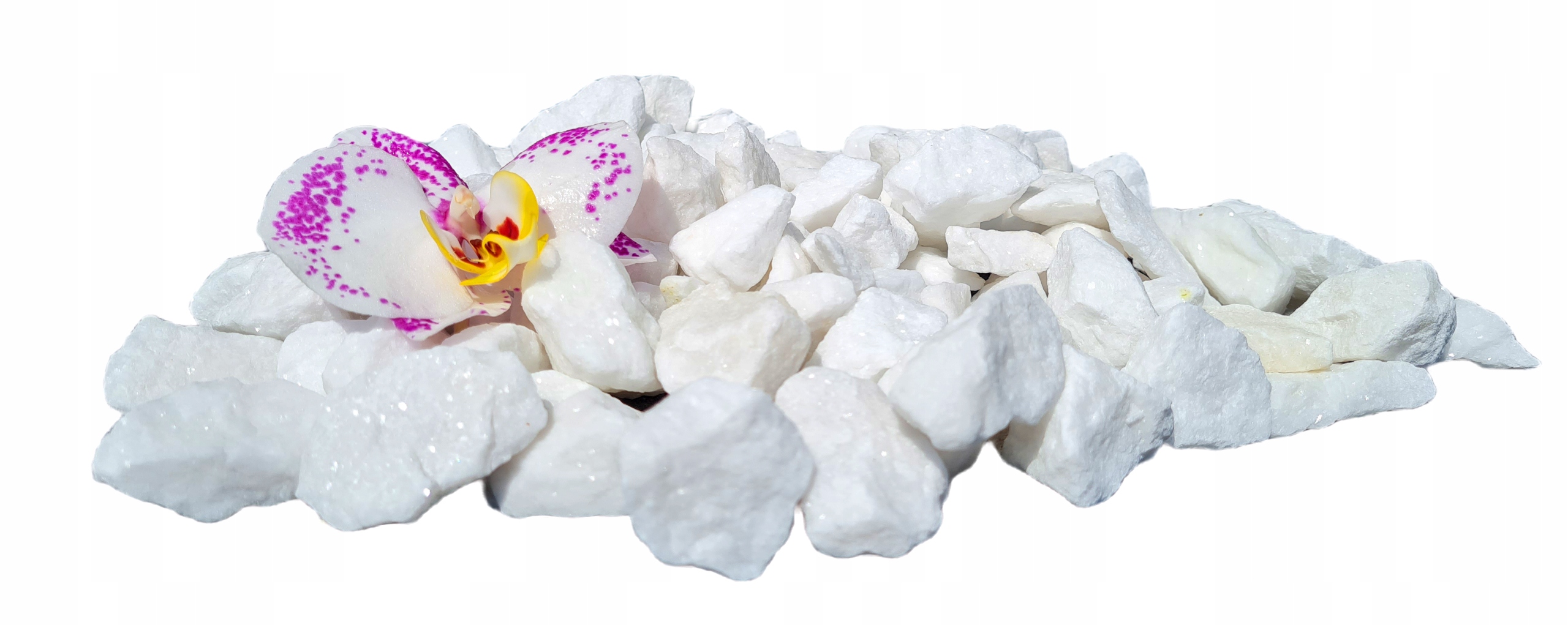 THASSOS GRYS 8-16mm 20kg ŚNIEŻNOBIAŁY BROKAT OGÓRD Marka inna