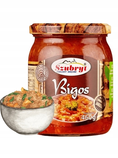 Levně 4x Szubryt Bigos domácí 460g pro zahřátí Prémiová kvalita, hotové jídlo
