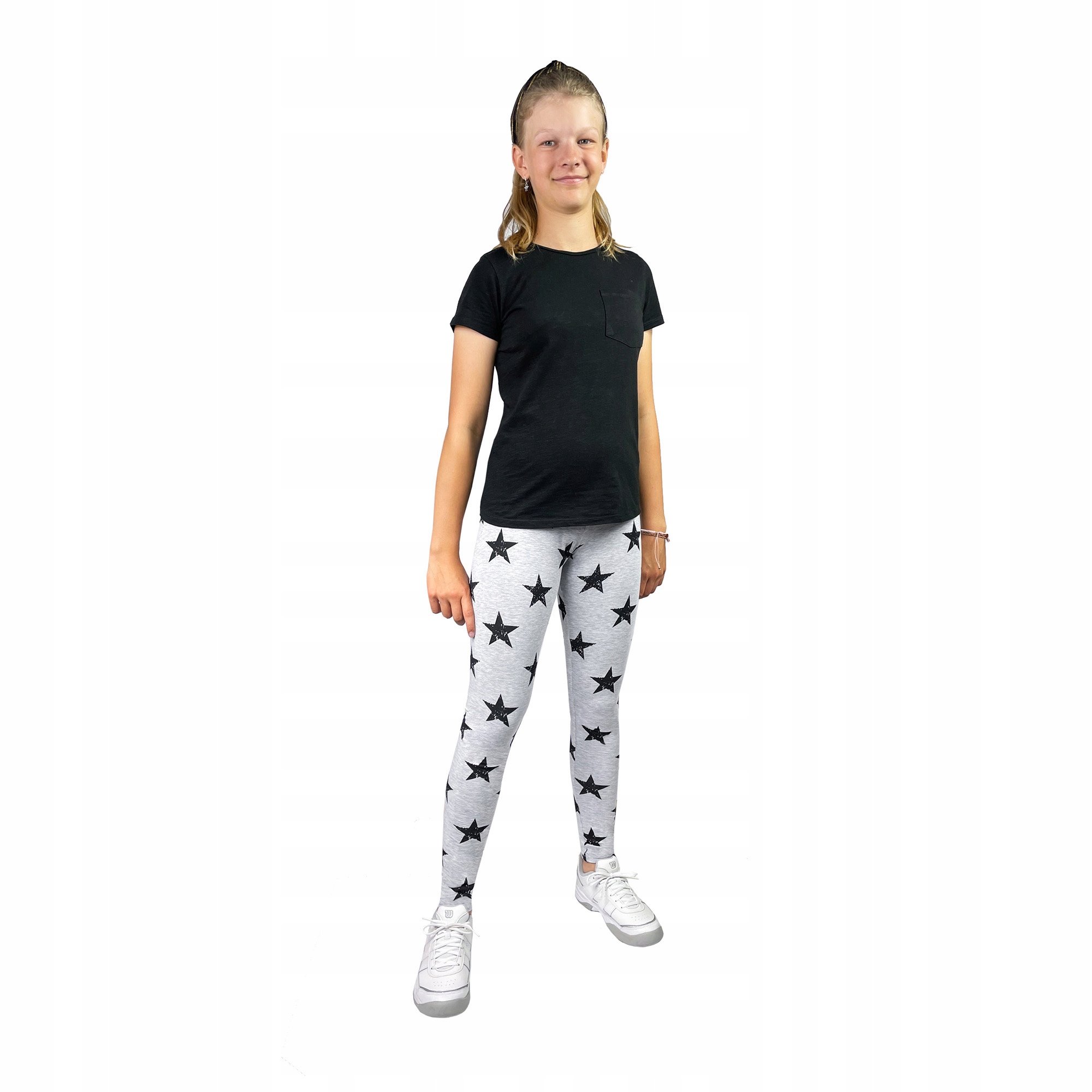 

Legginsy Getry Dziecięce Bawełniane Gwiazdki 122