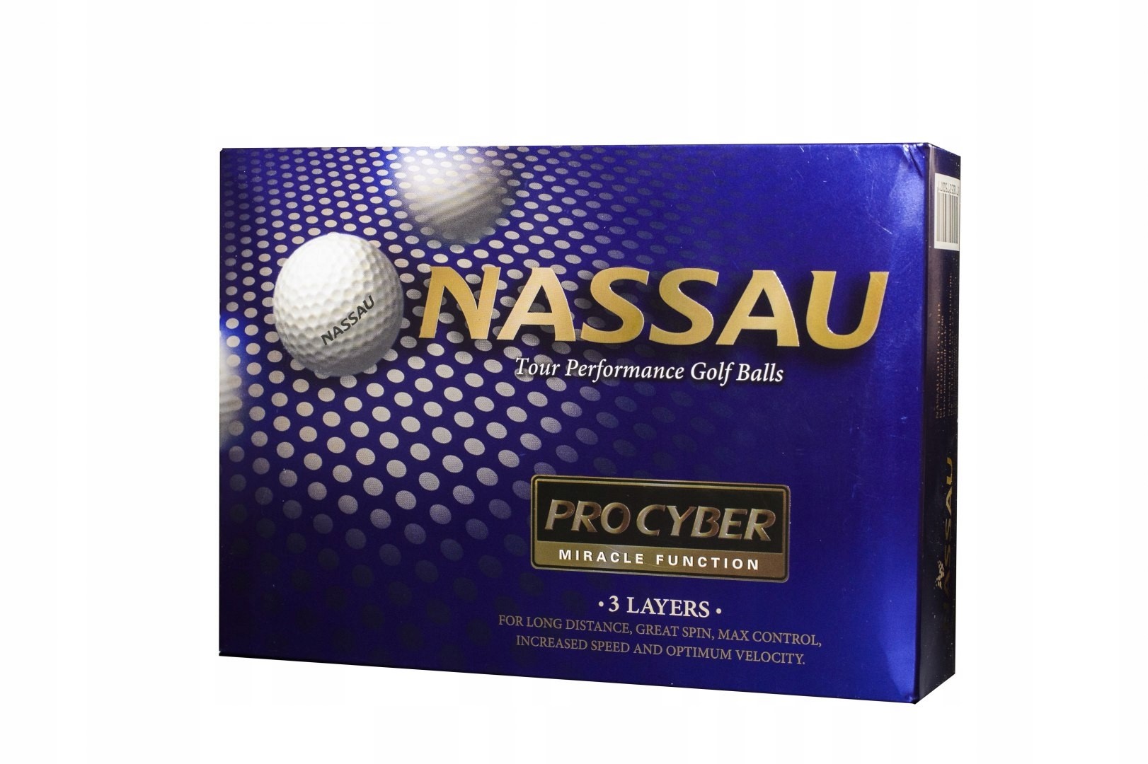 Golfové míčky Nassau Pro Cyber (žluté)
