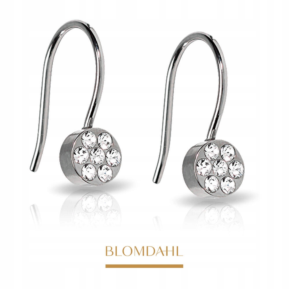 Hypoalergenní Náušnice Blomdahl Přívěsek Brilliance Plenary Crystal 5 mm