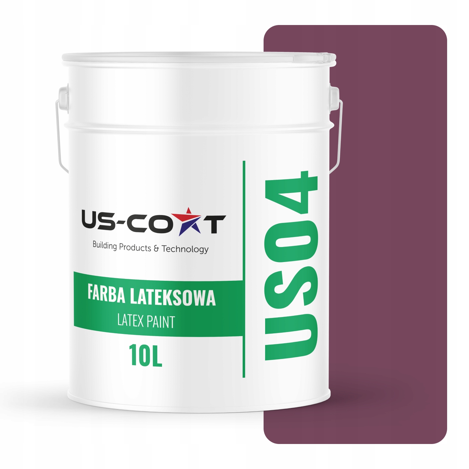 Latexová Farba Na Stenu Bordová Farba H2809 10L Hlboká Matná Na Stropné Steny