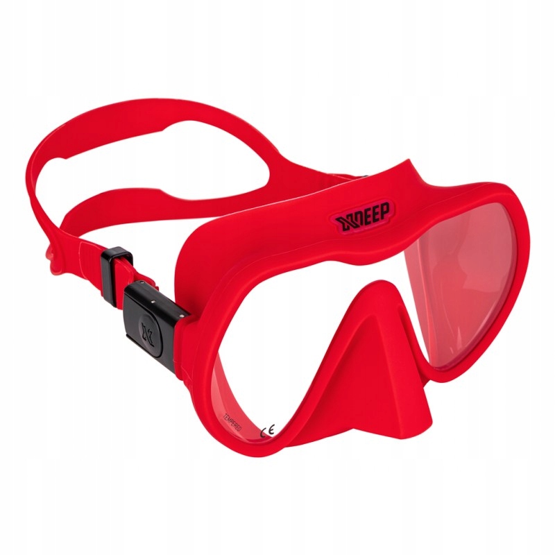 Maska nurkowa XDEEP Frameless Radical, Rozmiar: Small, Czerwona