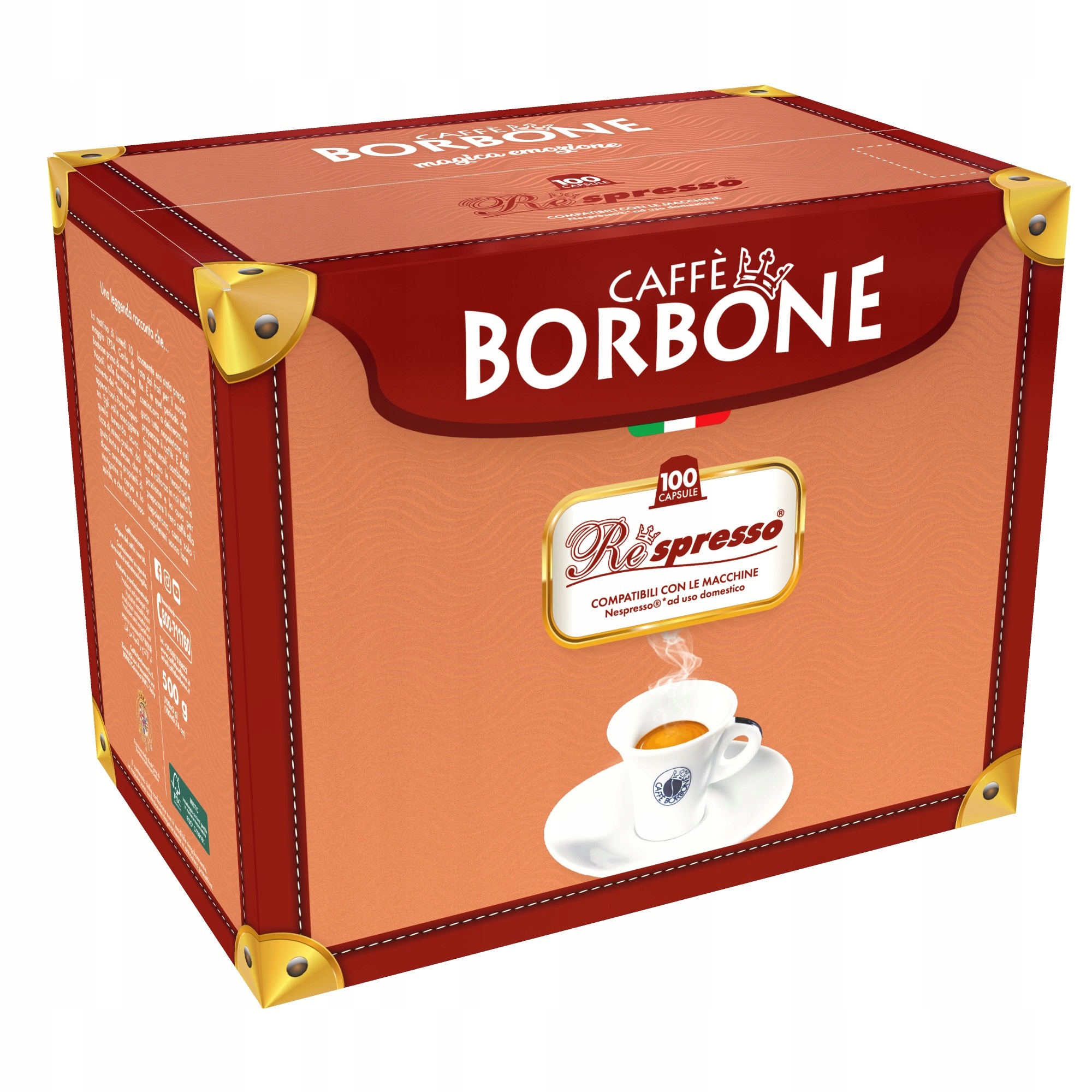 Levně Kapsle pro Nespresso Caffe Borbone Respresso 100 ks, z Německa!