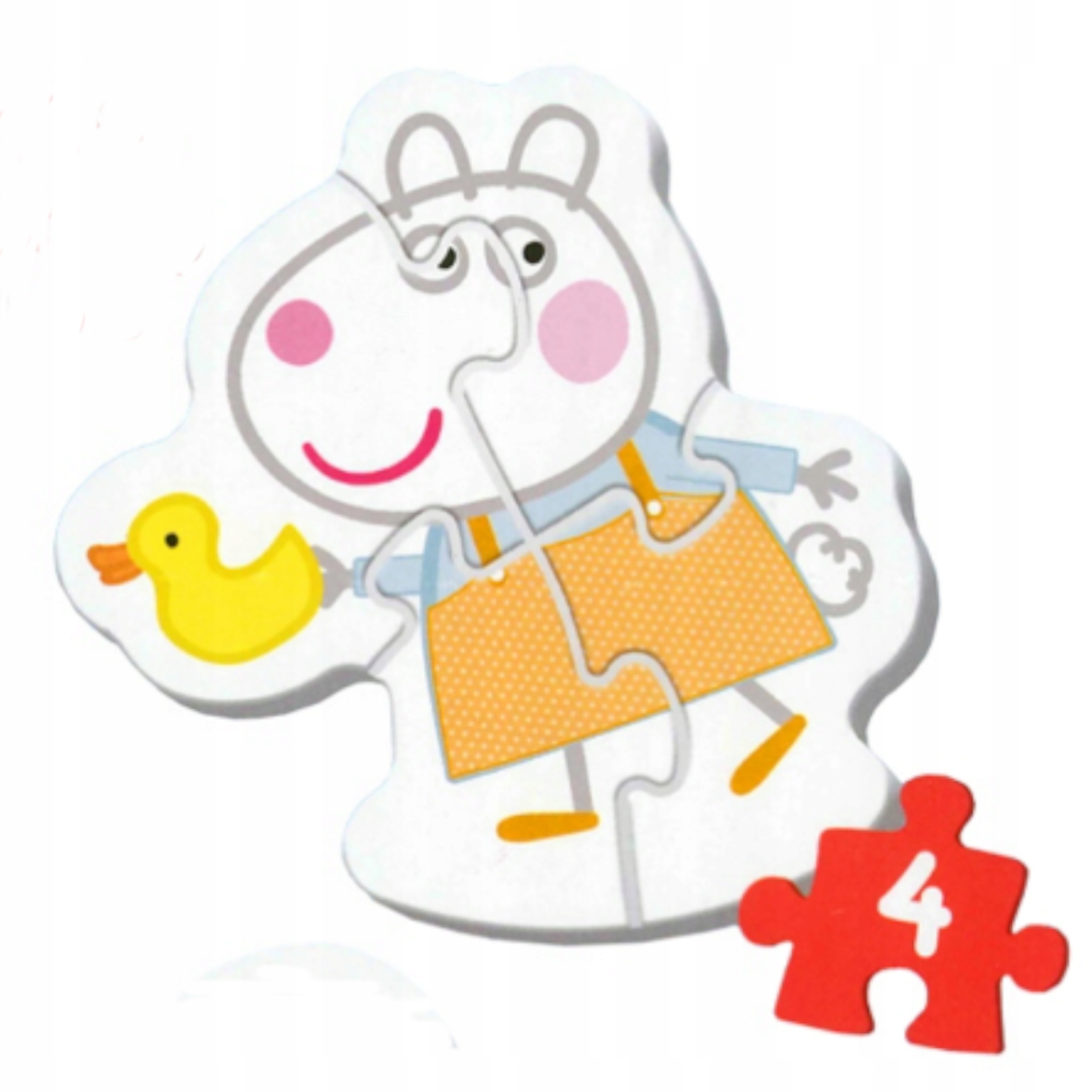 Puzzle Baby Classic Świnka Peppa Urocza Świnka Peppa TREFL 2+ 36086 Liczba elementów 18