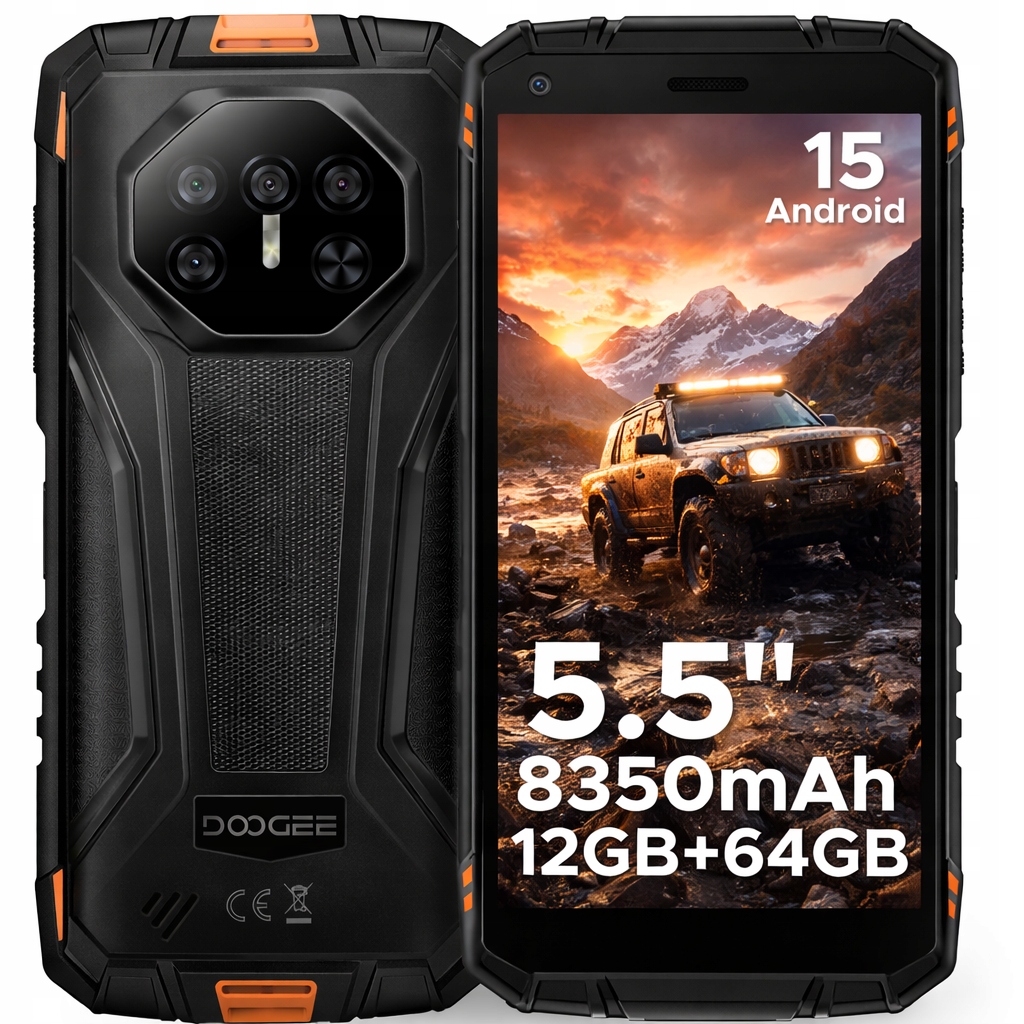 Wzmocniony Smartfon Doogee S89 Pro 12000mAh 6.82" Fhd+ 8+256GB IP69K/NFC/Latarka
