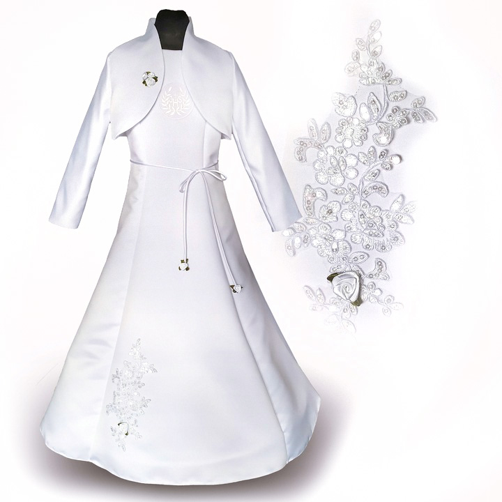 Alba komunijna sukienka bolerko haft Alicja 128