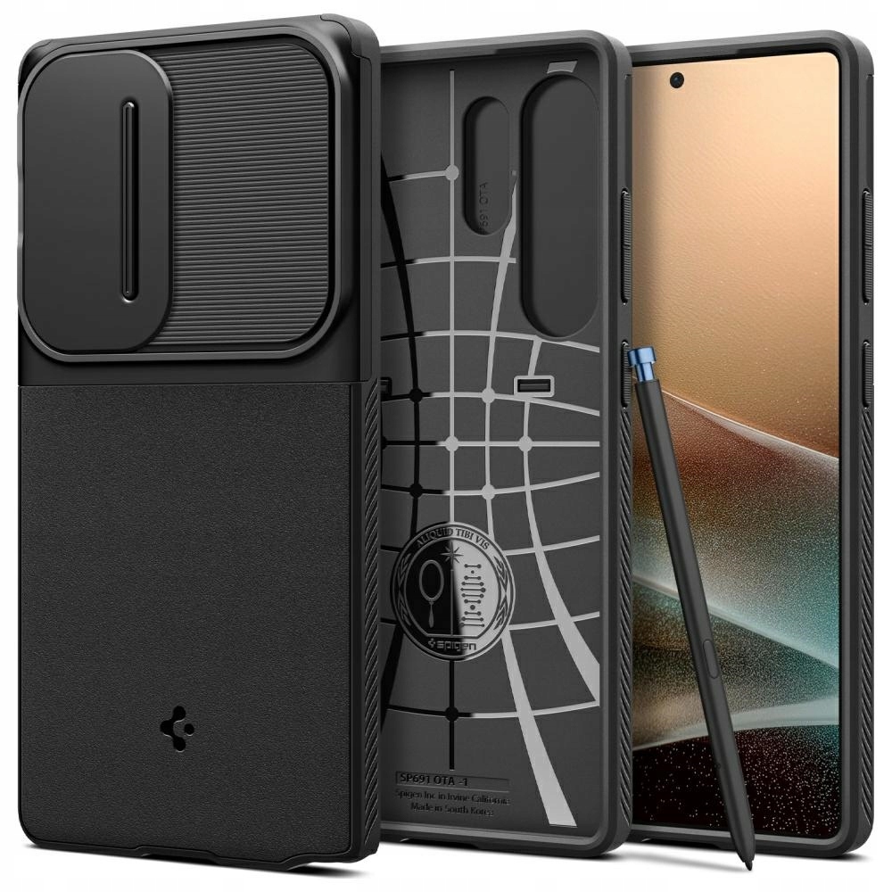 Pouzdro Optik Armor Spigen pro Samsung Galaxy S25 Ultra, černé