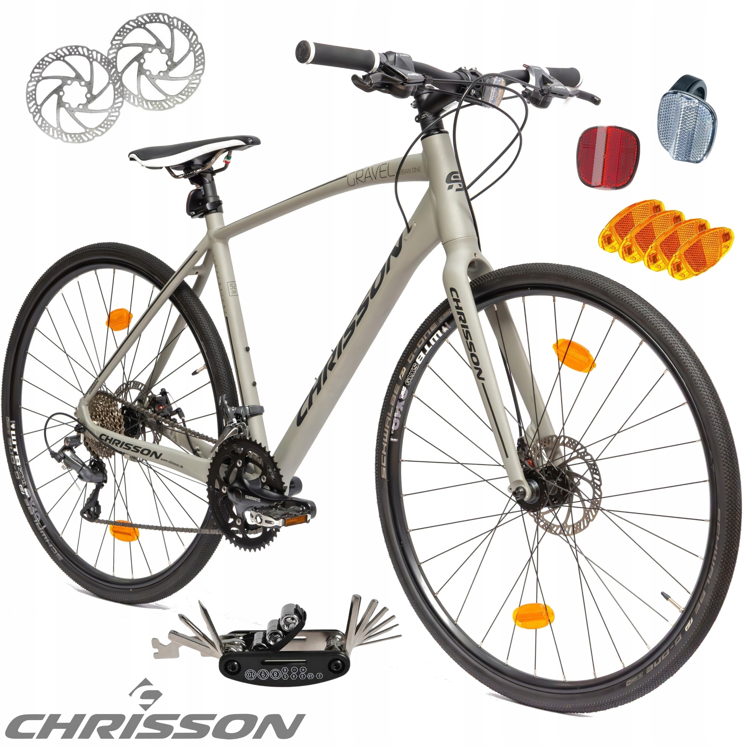 Rower Gravel 28 Shimano Aluminium Tarcze Odblaski Uniwersalny Przełajowy