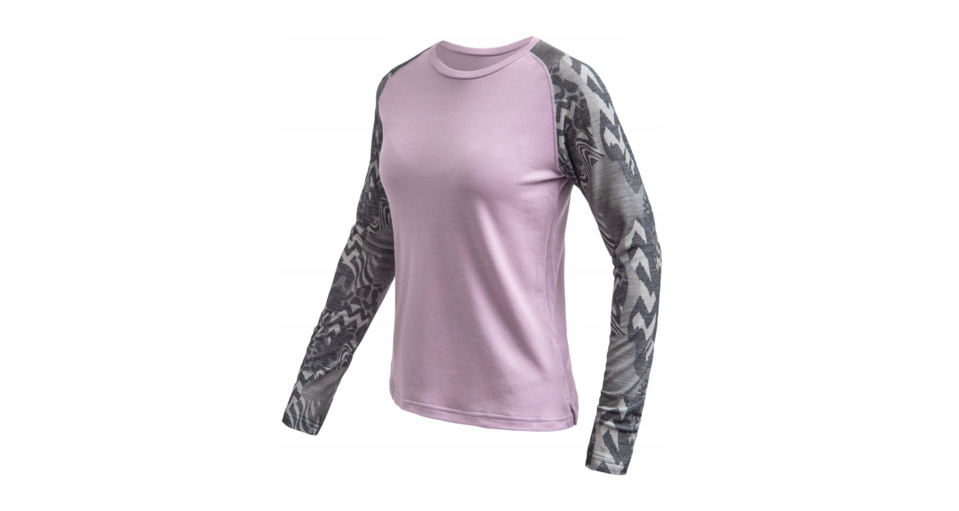 Sensor Merino Blend Impress Dámské Triko Dl.rukáv Mystic Violet/zebra Velik