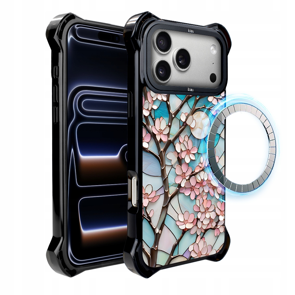 Pouzdro pro iPhone 17 Pro Max Ibizu DropGuard Ultra s MagSafe, Višeň