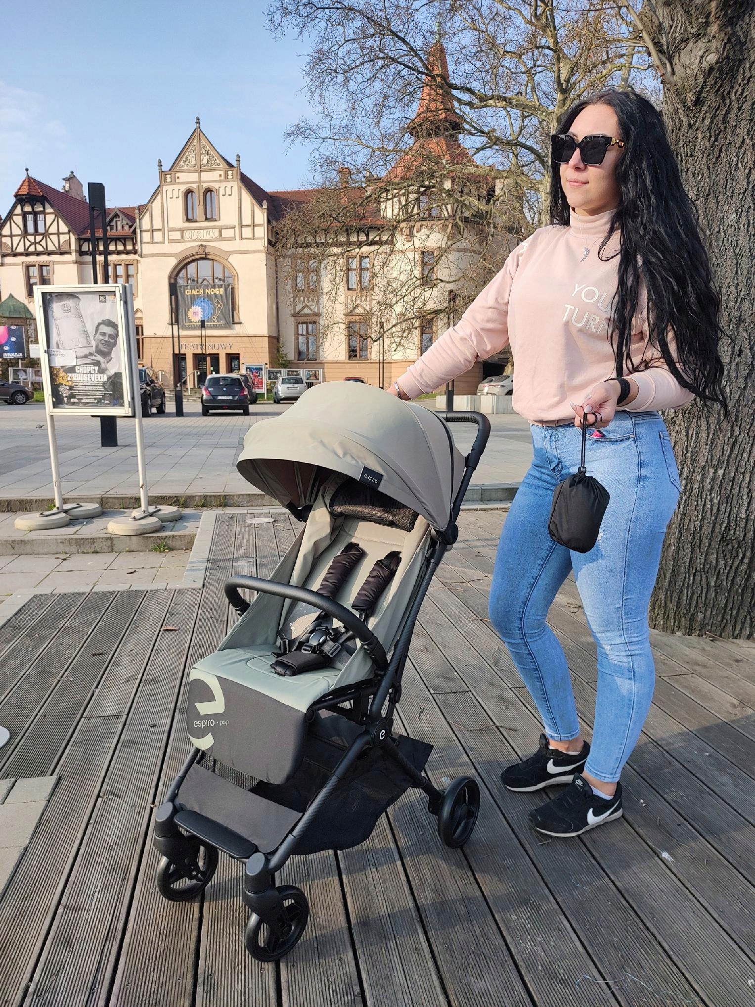 Wózek ESPIRO Pop 04 Pistachio creme Wysokość produktu 100 cm