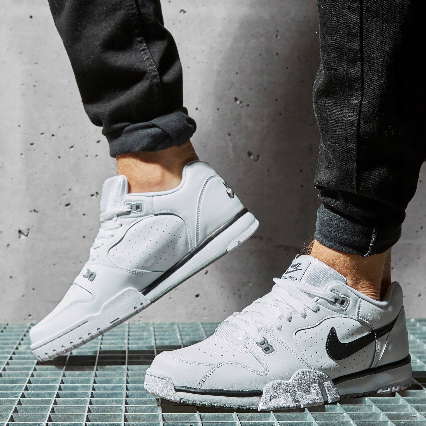 Pánské boty Nike sportovní, bílé kožené tenisky