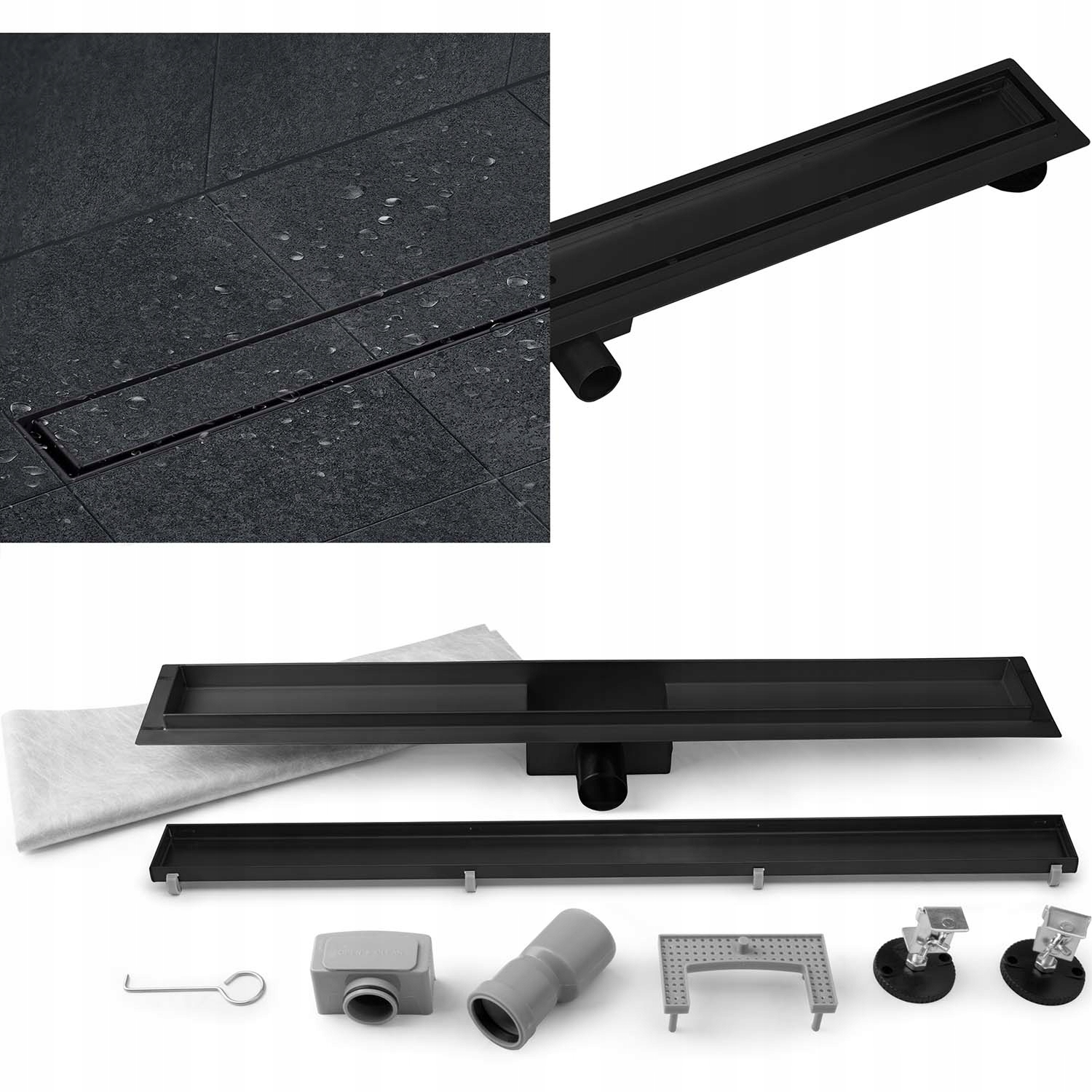 ODPŁYW LINIOWY ŁAZIENKOWY 70 cm 2w1 KRATKA DO PRYSZNICA ODPŁYWOWA ŚCIEKOWA