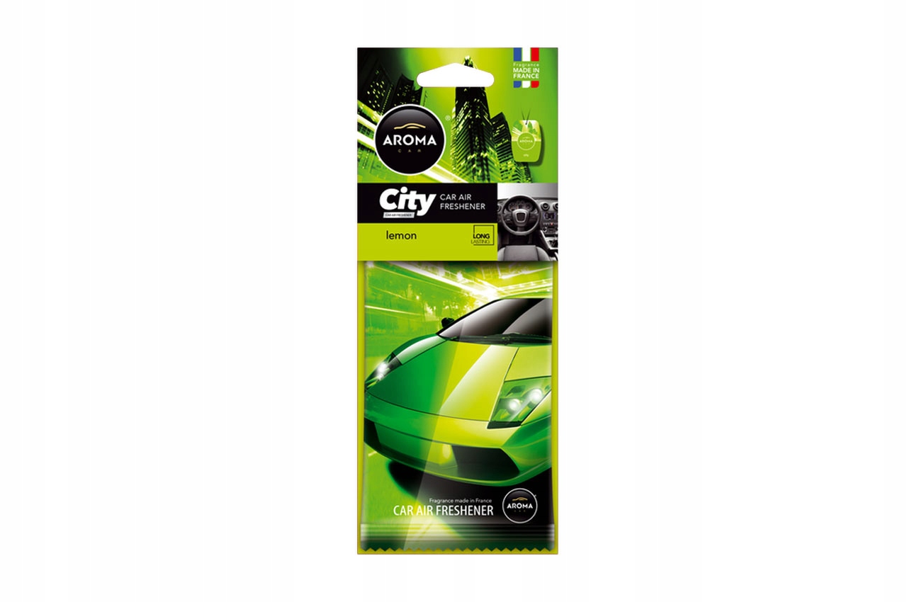 Aroma Car Zapach Zawiszka Samochodowa Cellulose City Lemon