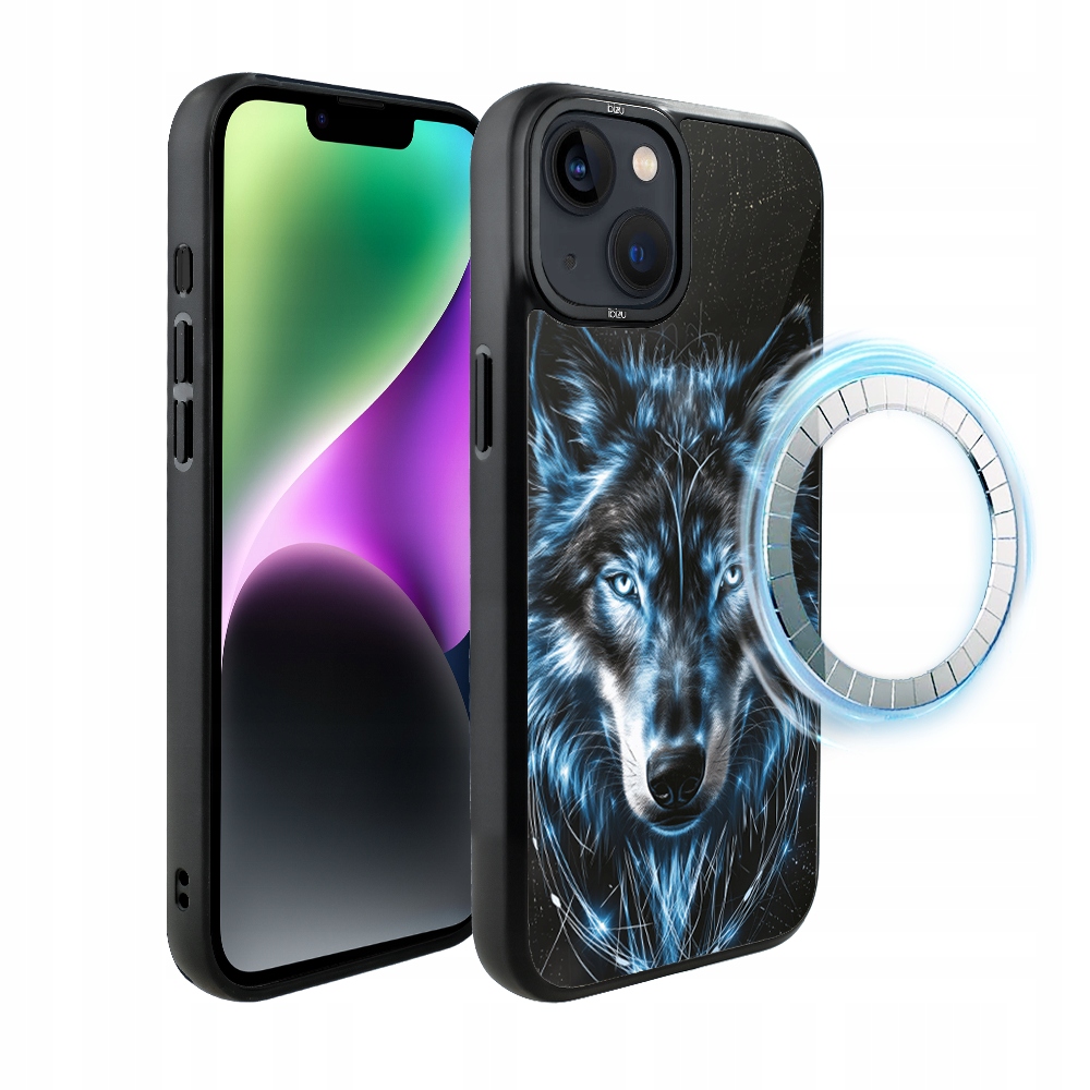 Pouzdro pro iPhone 14 Ibizu DropGuard Matt s MagSafe, Ledový vlk