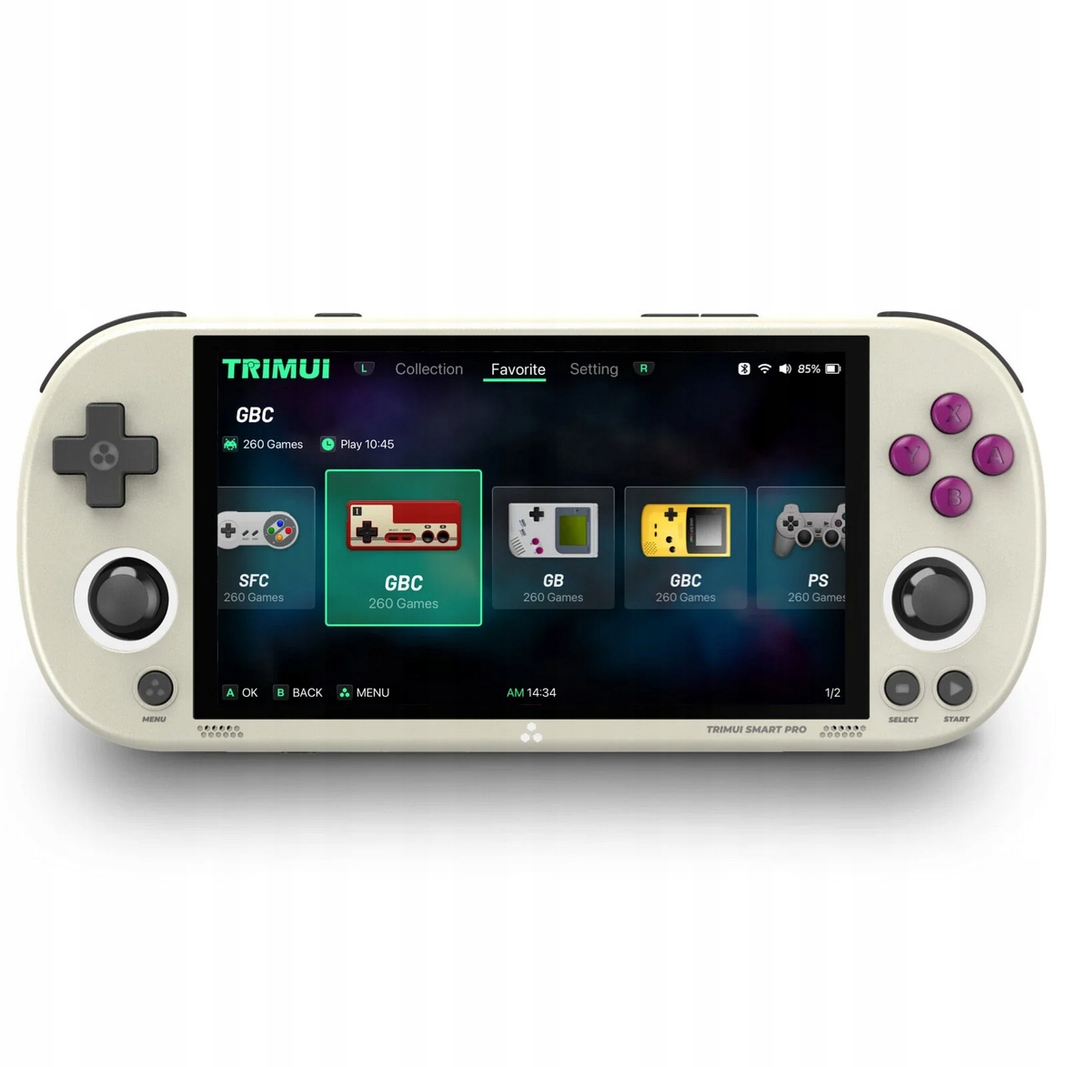 Retro prenosná konzola Trimui Smart Pro TG5040 sivá 64 Gb Hry