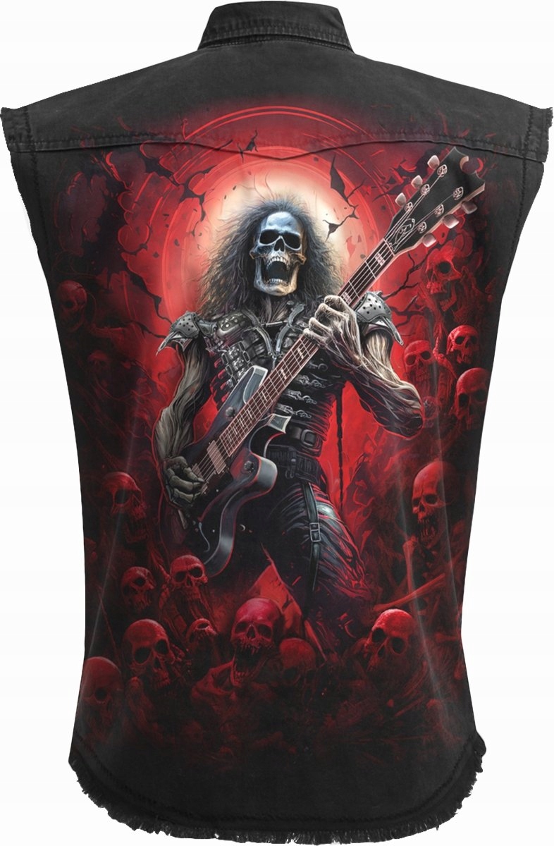 Tomb of Rock Denim Spiral bez rukávů 4XL