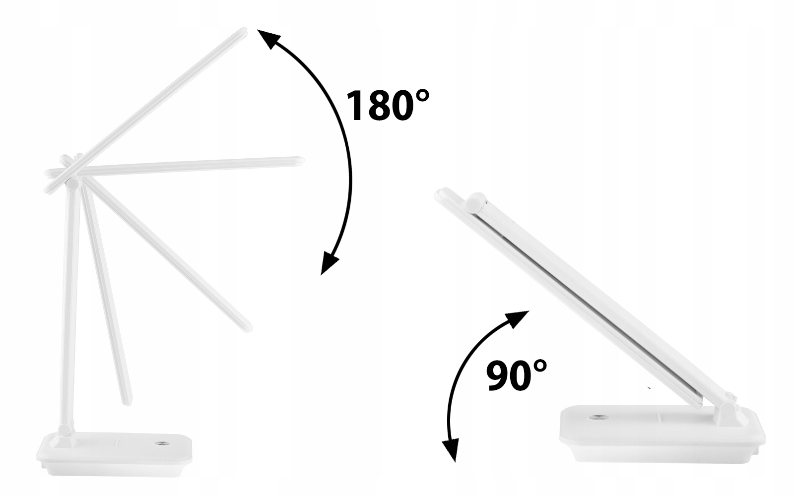 Lampka Biurkowa Nocna LED Szkolna na Biurko 8W CCT Średnica/szerokość klosza 17 cm