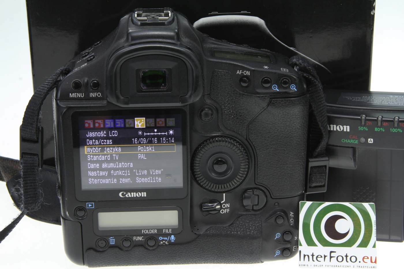 Canon EOS 1D Mark III, przebieg 250tyś zdjęć, WWA Rozmiar matrycy inny