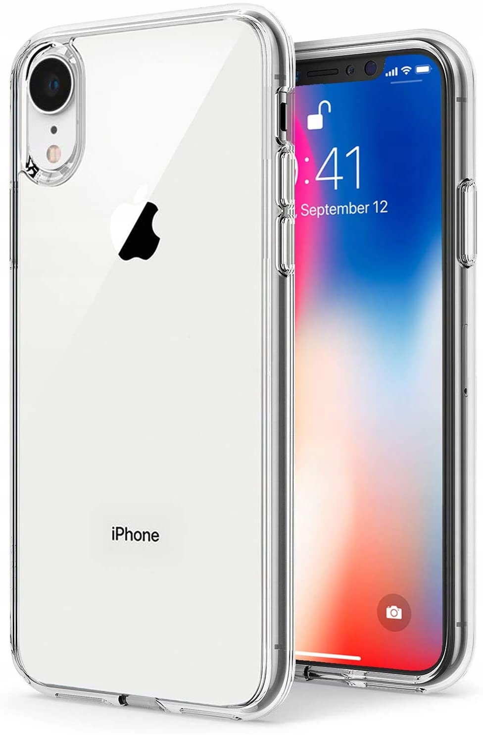 ETUI DO IPHONE XR OBUDOWA CLEAR CASE + SZKŁO