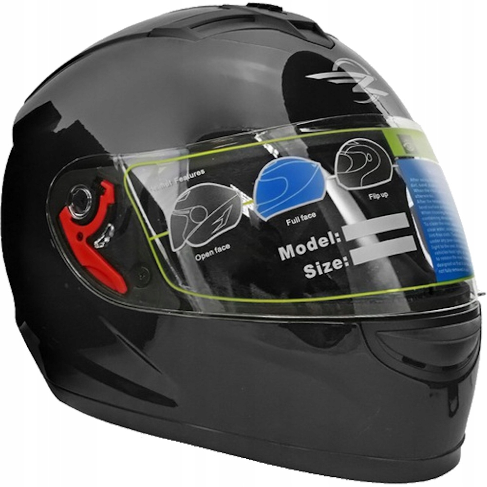 

Zipp Kask WL-803 Homologacja Black Połysk XL