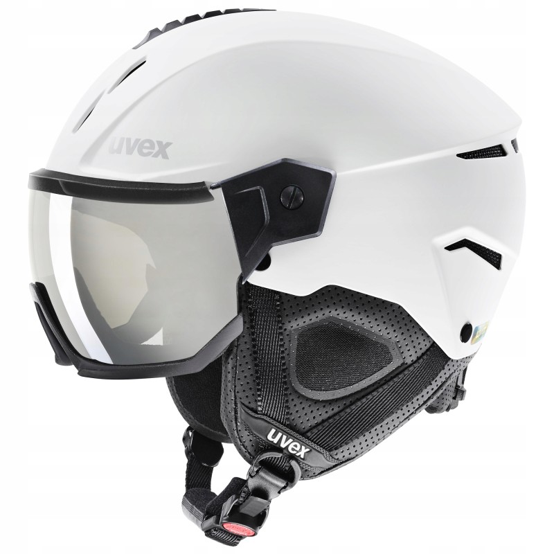 Lyžařská přilba Uvex Instinct Visor, velikost 60-62 cm, bílá