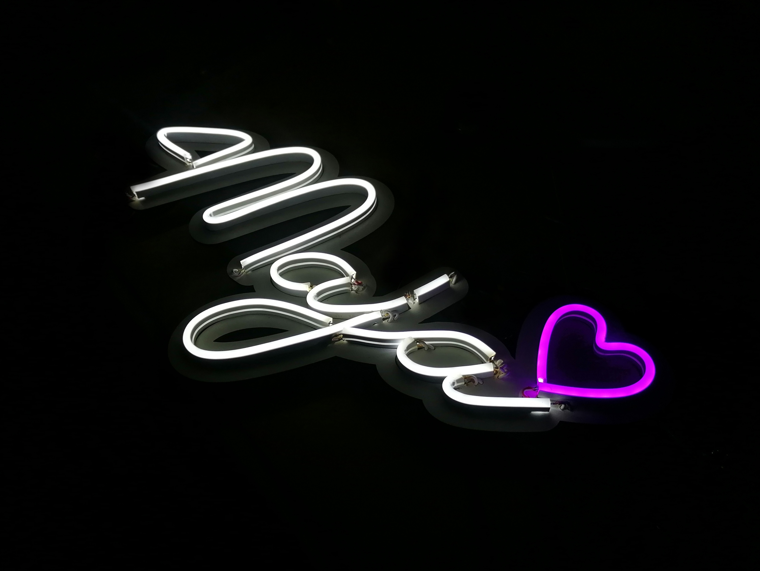 NEON LED dekoracja ścienna IMIĘ Z SERCEM neon led panel napis biały Kod producenta ND1