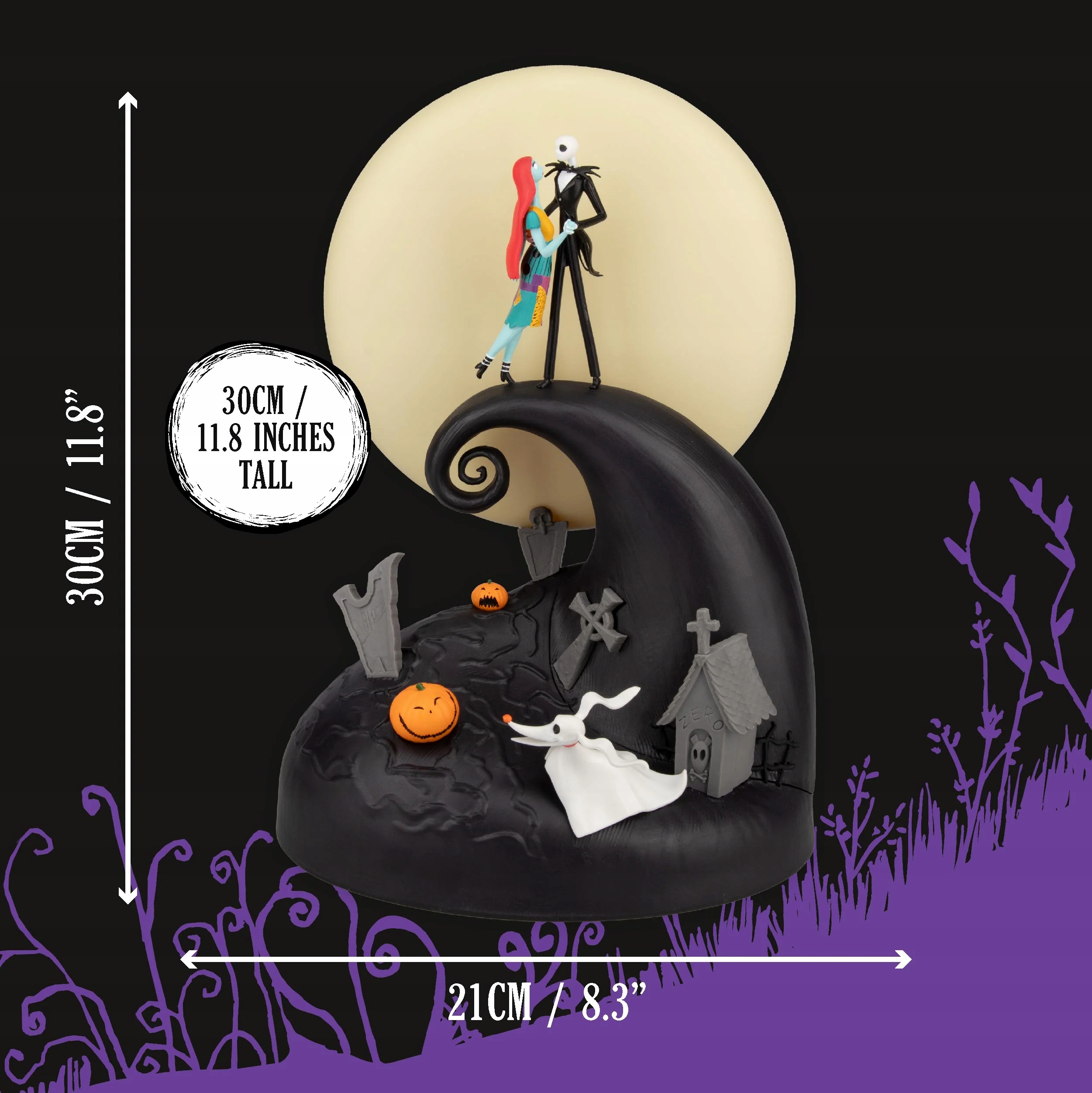 Diorama Stolní lampička Městečko Halloween