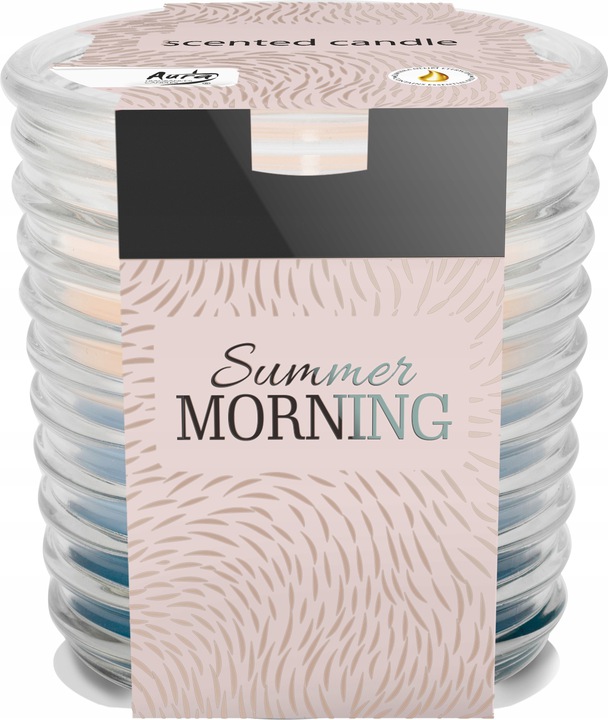 

Bispol Świeca trójkolor w szkle Letni Poranek