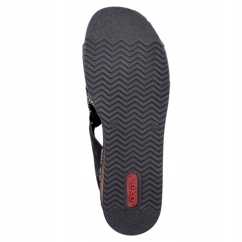 Sandały damskie Rieker 62971-00 BLACK COMBINATION czarne EKO SKÓRA R.39 Rozmiar 39