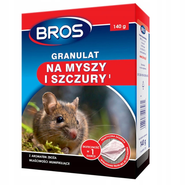 

Bros Trutka na myszy i szczury Granulat, 140 g