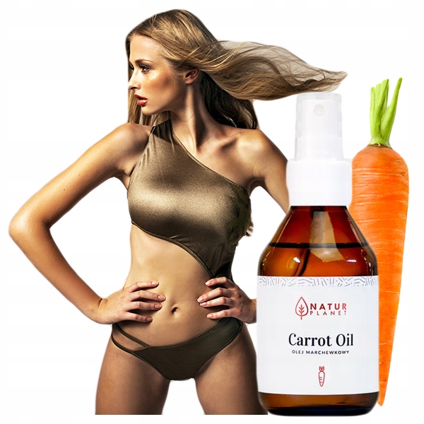 Urýchľovač opálenia do solária NATURAL Mrkvový olej 100 ml