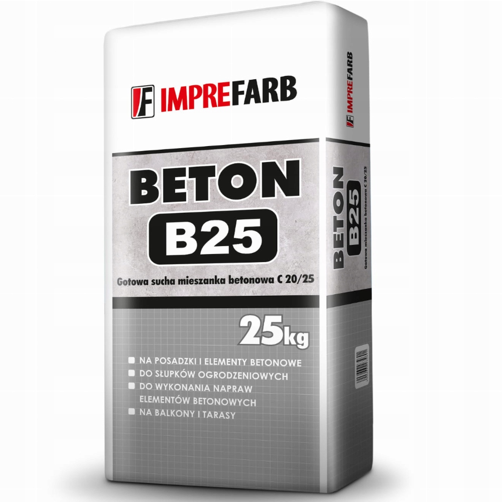 Gotowa sucha mieszanka BETON B25 25kg IMPREFARB