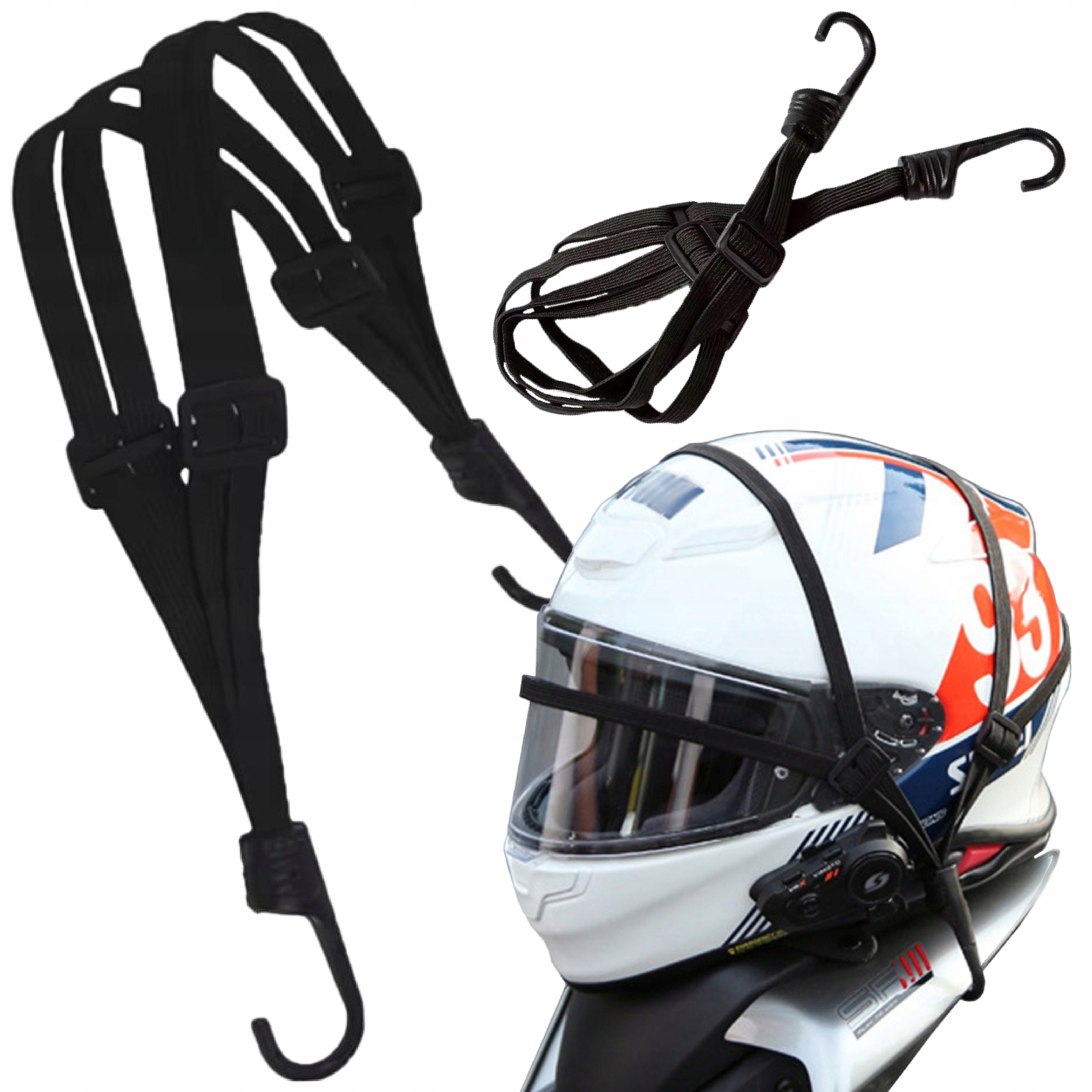 Siatka Motocyklowa Bagażowa Pająk Na Kask Solidna Haki Metal 68CM
