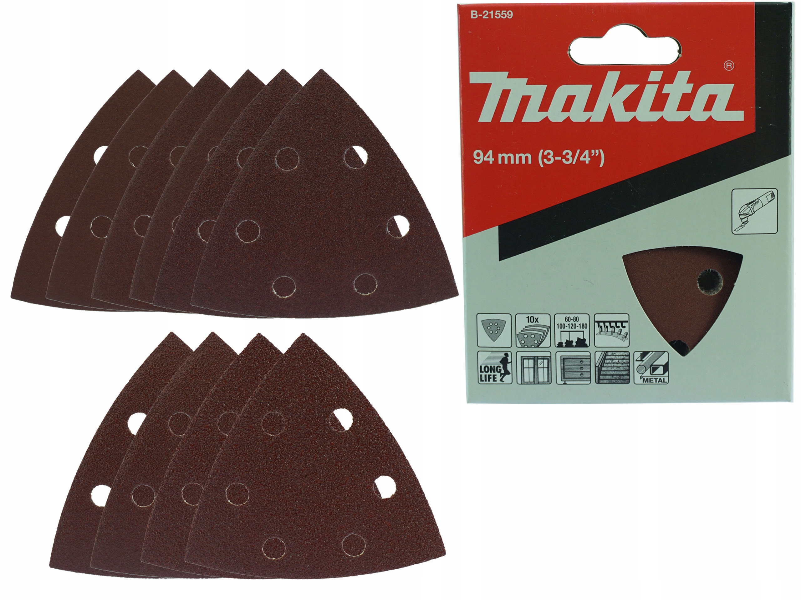 

Makita papier ścierny delta 94mm mix granulacji