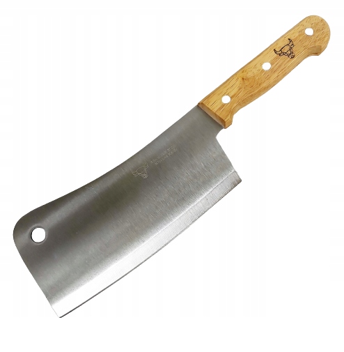 NÓŻ TASAK KUCHENNY SZEFA KUCHNI DO CIĘCIA WARZYW MIĘSA STALOWY SOLIDNY 32cm Długość ostrza 18.5 cm