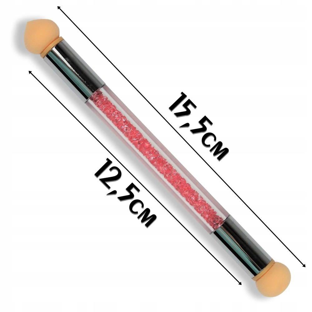 PĘDZELEK DO OMBRE APLIKATOR + 4 GĄBECZKI Marka Allepaznokcie