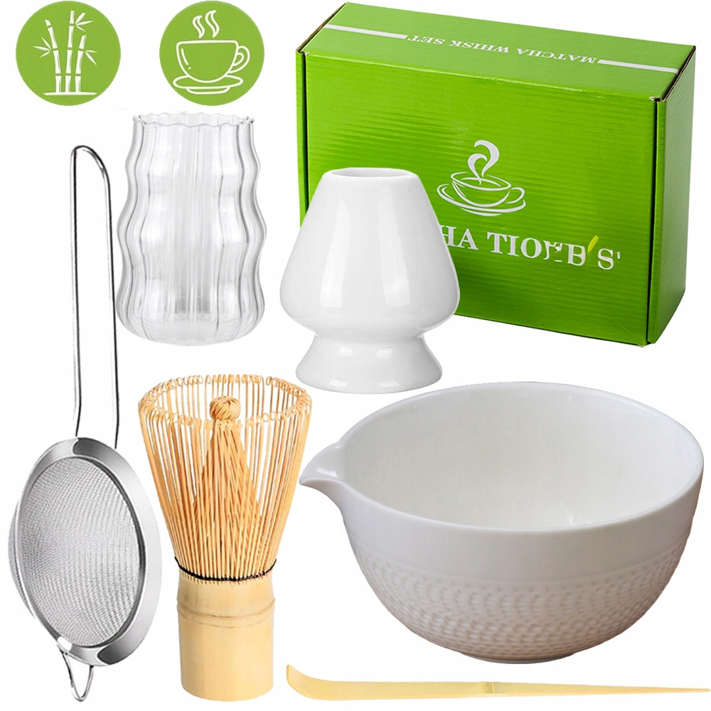 Levně Bambusové Čajové Lžičky S Příslušenstvím Pro Matchu 7 Ks, Vysoká Kvalita