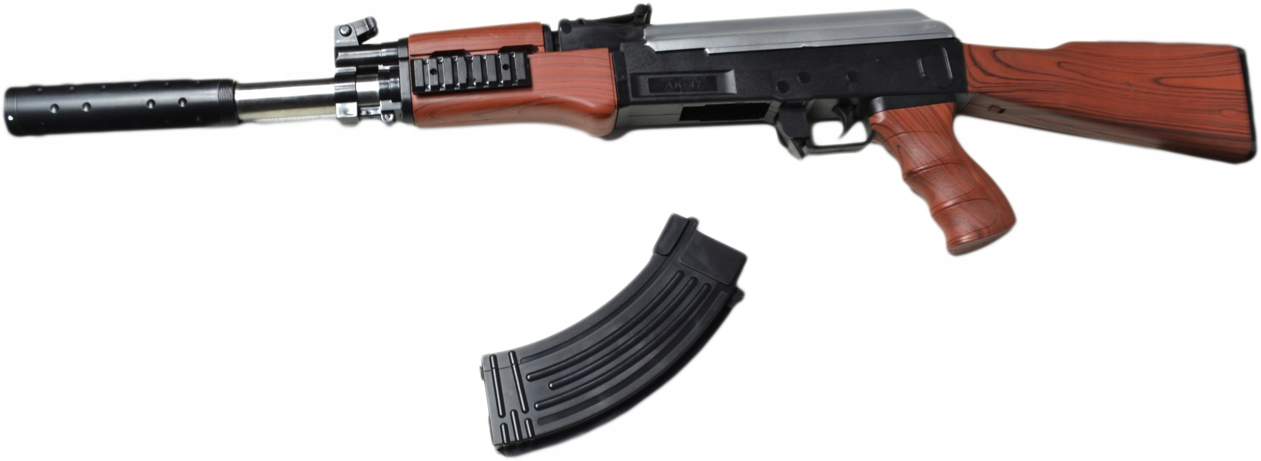 KARABIN PISTOLET KAŁASZNIKOW AK47 + KULKI Seria KARABIN KAŁASZNIKOW AK-47+LASER 500KULEK